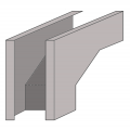 Wall Duct Outside 90° Adapter 24'' x 6'' Wall Duct Outside 90° Adapter 24'' x 6''